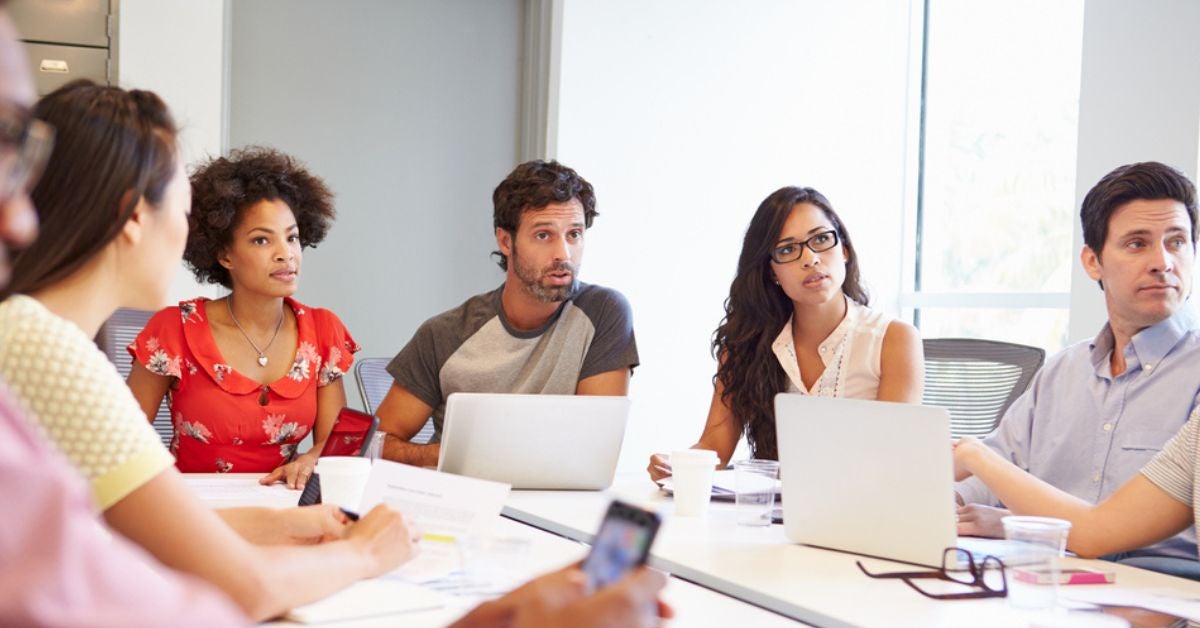 People in a meeting