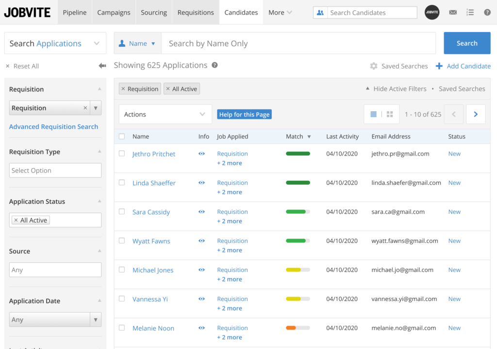 Applicant tracking system ats software jobvite
