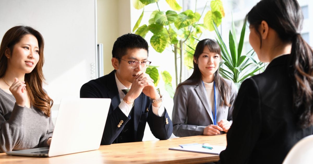 People sitting around a table