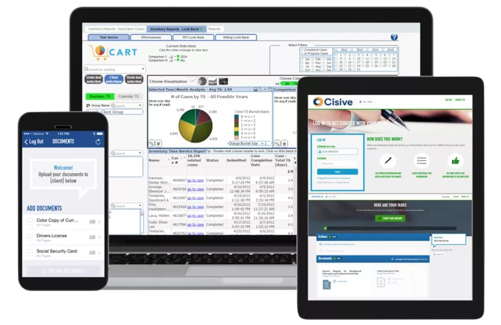 Screenshot of Jobvite and Cisive integration