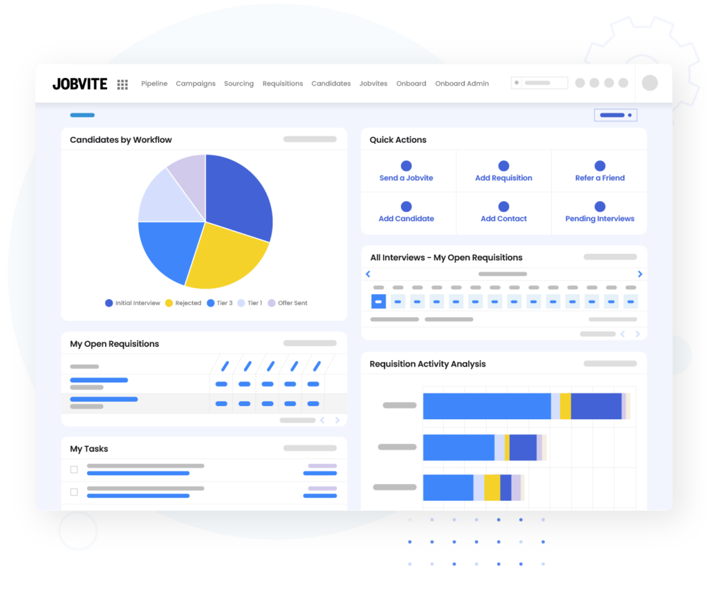 Illustration of Jobvite analytics