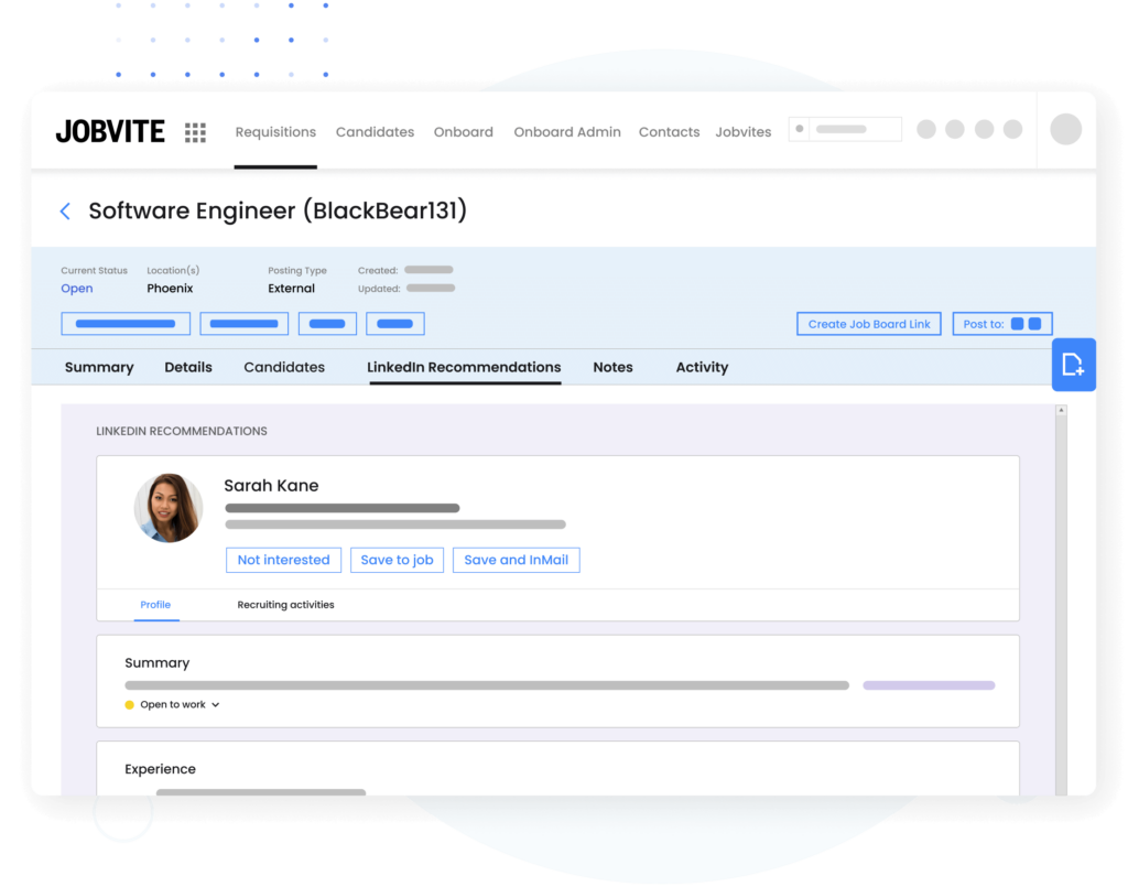 jobvite linkedin recommendations
