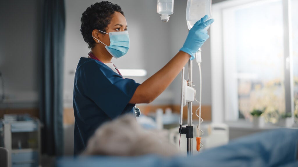 healthcare-worker-IV-bag