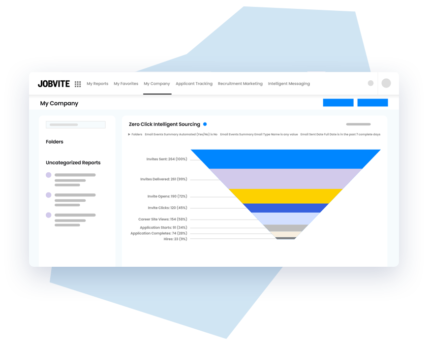 A screenshot of Jobvite's text recruiting software